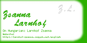 zsanna larnhof business card